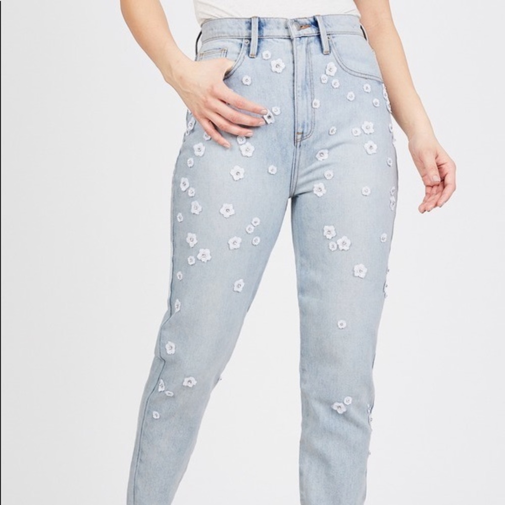 Juicy Couture High Rise Embellished Skinny Jean